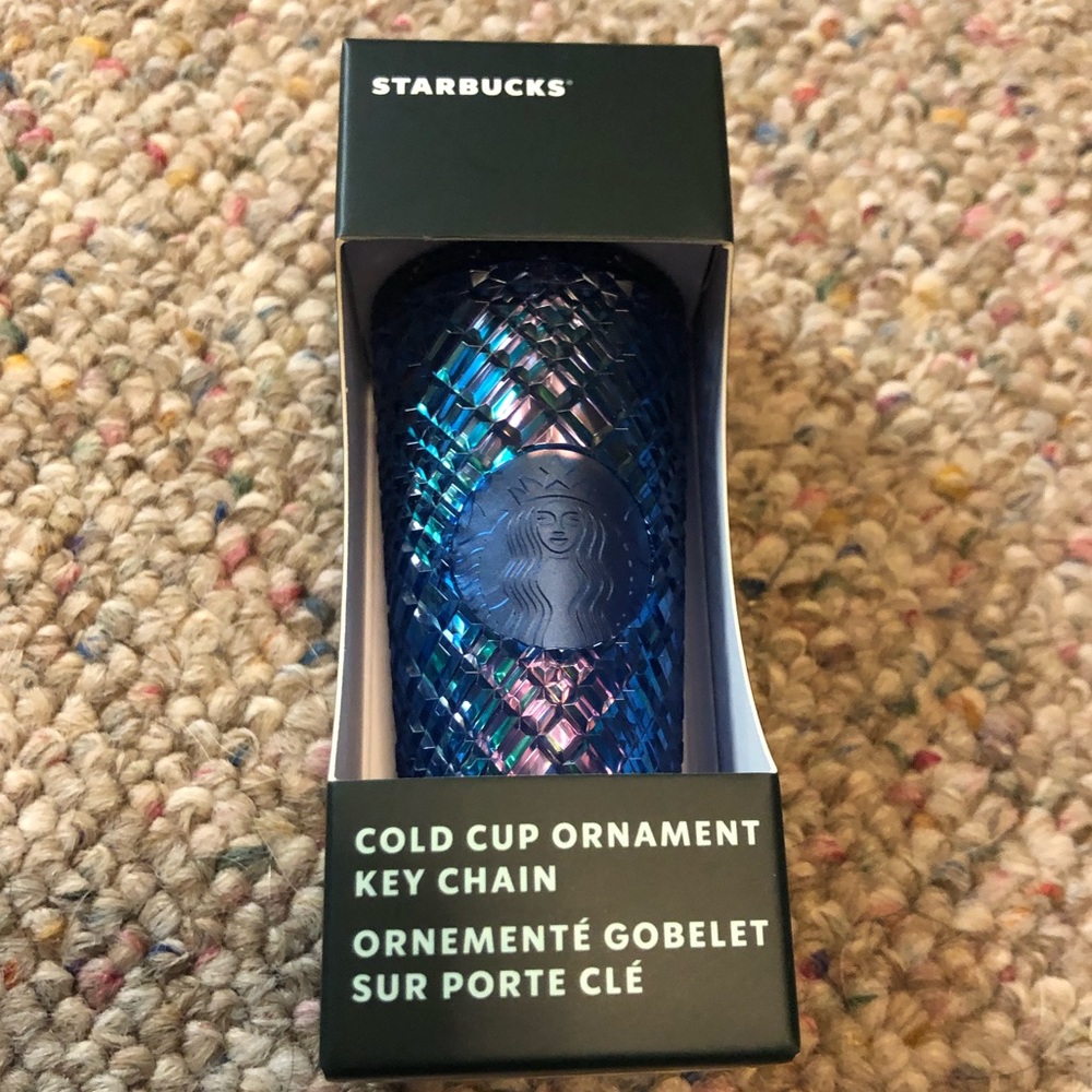 🆕 Starbucks Jeweled Cold Cup Key Chain Azure - Picture 2 of 6